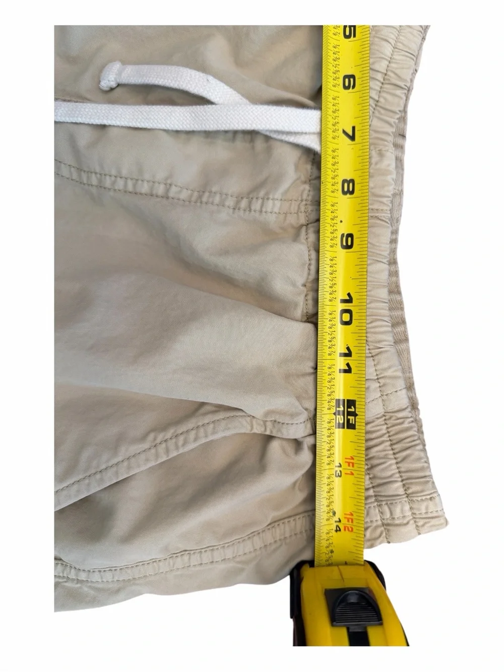 Vintage J.Crew “Sporting Life” Drawstring Shorts in tan color Size Small